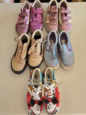 VANS Size 3 Big Kids Bundle Lot of 5 pairs